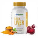 Daily Liver Plus Liver £124; 60 Capsules Liver Cleanse Detox & Support dengan Milk Thistle, Dandelion, Turmeric, Artichoke Enhanced Liver Health & Repair - Ideal for Daily Use