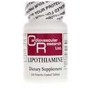 Cardiovaskular Research Lipothiamine B Tambahan 120 tablet - Vitamin B1 Sekarang dengan Alpha Lipoic Acid - 1 X 120 Count