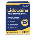 Sumifun 4% Lidocaine Pain Relief Menetapkan 30 Maksimal Daya Nuring Gel Patch untuk Back Knee Neck Gabungan Akhe Otot Soreness Soronisic FSA atau HSA Eligly