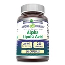 Amazing Formula Alpha Lipoic Acid 124; 200 Mg Suplement 12.4; Capsules 12.4; Non-GMO 124- Gluten- Free 124; Dibuat di USA (1 Pack, 240 Count)