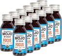 TEAONIC My Brain Mojo: Focus Wellness Shots - USDA- Sertifikasi Vegan Formula dengan Ginkgo Biloba, Ginger, Turmeric - 12 Botol x 2 Fl Oz Setiap-Gluten- Bebas, Non-GMO