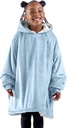 Bare Home Wearable Blanket Hoodie - Soft Plush Sherpa - Hangat dan Kozy - Blanket Wearable - Dewasa & Kid