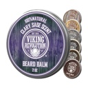 Viking Revolusi Clary Sage Balm - Beard Butter with Argan Oil, Beard Softer for Men with Joba Oil - Beard Moisturizer for Men with Beeswax - Beard Wax for Men (2oz, 1 Pack)