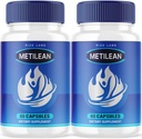 (2 Pack) Tambahan W8e Metilean Loss, Metilean Diteary Pills untuk Melt Stubborn Belly Fat, Metilean Advanced Formula Untuk Kehilangan Pounds, Metilean Pastillas Review (120 Capsules)