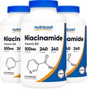Nuttricost Niacinamide (Vitamin B3) 500mg, 240 Capsules (3 Botol)