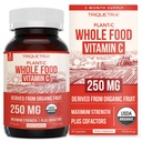 Vitamin C Organik 124; Whole Food Vitamin C dari Fruit Plus Absorpsi Enhancing Cofactors - Vegan, Enhanced Bioavability - Imune Dukung, Antioksidant, Total Kesehatan (90 Pelayan)