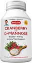 ANDREW LESSMAN Cranberry dengan D-Mannose - 30 Kapsul - Mendukung Bladder, Ginney dan Urinary Trakte Health. Potensi Tinggi Standardized Cranberry Konsentrasi dan D-Mannose. Mudah untuk menelan Kapsul