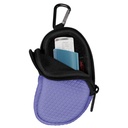 Neoprene Asthma Inhaler Holder, Protective Portable Travel Handy Holster, Kasus Carrying yang ringan dengan Klip Carabiner dan Pocket Mesh di dalam, Inhaler Tidak disertakan (Case Only) (Violet)