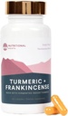 Nutronasional Roots - Indian Turmeric + Frankindops - With 95% Curcuminoid, Curcumin Longa, Boswellia Serrata & Black Pepper - Pasokan Kesehatan Gabungan - Tambahan Diet - 1 Bulan - 60 Kapsul