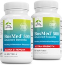 Terry tentu BosMed 500 - Boswellia Extract Suplement Serrata - Tambahan Dietary for Healthy Lung Support - Herbal Suftgels Formula - 60 Softgels (Paket 2)