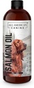 Wild Caught Salmon Oil 124; Optimal Source Omega 3 Fish Oil Cair Food Supplement for Dogs Skin, Coat, Joint, And Immune Health, 16 ifli oz