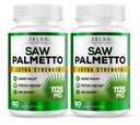 (2 Pack) Saw Palmetto Prostate Suplemen untuk Pria, 3-in- 1 Benefits, DHT Blocker Growth Rambut dan Beta Blocker, Kesehatan Pembebasan, Dukungan Fungsi Prostat, 2 Bulan Suppply