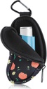 Asma Inhaler Holder Protect Portable Bag Carrying Holder Neoprene Travel Inhaler Mini Bag for L-shaped Inhaler, Inhaler Not Included (Flower)