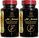 Suplemen Dukungan Menopause - Perempuan Hormone Keseimbangan, Dukungan Alam untuk Flashes Panas, Suplemen Menopause Murni bagi Perempuan, Dukungan Bersama Alami - 2 Botol 120 Kapsul