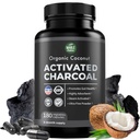 Murni Coconut Diaktifkan Charcoal Capsules - 180 Pil Arang, Membantu Dengan Perban Gigi, Bloating dan Pembersih Tubuh. Tidak-GMO-Gluten Bebas, Vegan