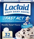 LACTAID Fast Act Chewables Vanilla Twist 32 Tablets (Paket 3)