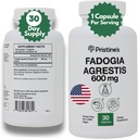 Fadogia Agrestis 600MG 30-Day Supply Sports Nutosterone Booster Dukung Kapsul - Pembangunan Otot & Vitalitas Dukungan Tambahan - Gluten Bebas - Non-GMO