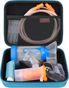Elonbo Case Carrying for Nebulizer Replacement Parts Kits / Asthma Inhaler / Inhaler Spacer Masks / Nebulizer Tubing Mouthpiece Actemplations Set, Handheld Inhaler Nebulizer Bag (Case Only)