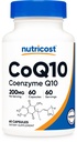 Nutricost CoQ10 200mg, 60 Vegetarian Capsules, 60 Servis
