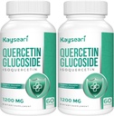Quercetin Glucoside 1200mg Suplemen - Isoquercetin dengan 6X Bioavability, 120 Veggie Capsules, Contain Black Pepper & Rutin untuk Max Absorpsi