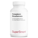 Supersmart - Potassium Bicarbonate 5400mg per hari (High Dose) - Electrolite Mineral - Acid- Base balance balanpH - Heart, Muscle & Nerve Health 124; Non-GMO & Gluten Free - 120 Vegetarian Capsules