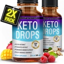 Toplux Keto Diet Drops Ketogenic Suplemen - Premium Formula untuk Mendukung Ketosis, Cair Pelembab Lebih Baik, Garcinia Cambugia, untuk Pria & Perempuan