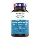 Thomas 'all- alami Remedies Organic Ashwagandha Stress Supplement, Mood & Energy Dure Ashwagandha 1000mg, Ultra Absorpsi dengan Black Pepper, Vegan, No filler