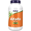 Suplemen SEKARANG, Alfalfa 650 mg sumber dari Vitamin K, makanan super hijau, 500 tablet
