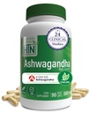 Health Thru Nutrition Ashwagandha 500mg KSM = 66 Capsules, 124; Stress, Mood, Focus, & Energy 124; Cllinically Proven and Organic Root- Hanya Whitania Somnifera Extract 124; Nor-GMO, Gluten & Soy Free