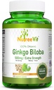 NutreeVit Ginkgo Biloba Herbal Suplemen Kapsul (240 Count)