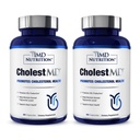 1MD CholestMD dengan Olive Leaf Extract, Bergavit, Niacin, Garlic 124; 120 Capsules (2-Pack)