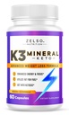ZELSO K3 Mineral Weight Woss Pill for Women and Men, K3 Mineral Pil - K3 Salt Mineral, Vitamin + K3 Capsules Suplemen Keto Weight Los - 1 Bulan Suppply