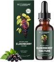 Betterbrand BetterLungs Elderberry Pengaruh Dietary Sugar- All Natural Non-GMO Vegetarian untuk Dukungan Imune Musim Dingin (30 Hari)