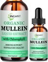 Mulein Drops for Lungs £124; Powerful Mullein Leaf Extract with Chlorophyll, Vitamin C, Cinnamon for Imune Dupport, Detox & Respiratory Dukung, Bronkial Dukung 124; Nor-GMO, Kosher, Gluten- Free