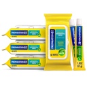 Preparation H Heembehoid Wipes with Witch Hazel, 192 Ct Plus Preparation H Heemperhoid Symptom Treatment Cream, 2 Tubes x 1.8 oz, Wipe Plus Treat for Better Relief, Hebrihoid Care Bundle