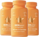 SKINtamin Vegetarian Collagen Pills 124; Best Collagen Suplemen Bagi Perempuan untuk Mendukung Skin Firstistice dan Wrinkles 124; Skin Suppplemen untuk Membantu Mengurangi Blishes (30 Cacah (Paket 3)