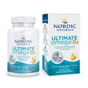 Omega- D3, Lemon Flavor - 60 Soft Gels - 1280 mg Omega-3 + 1000 IU Vitamin D3 - EPA & DHA - Promotes Brain, Heart, & Imune Kesehatan