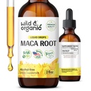 Root & Organik Maca yang Liar untuk Perempuan & Pria - Mood, Fokus, Gaya Hidup Aktif - Peruvian Maca Suplemen - Vegan, Sugar & Alcohol- Free Ticture - 2 fli oz