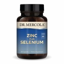 Dr. Mercola Zinc Plus Selenium - Mineral Blend Suplement - for Imune, Brain & Respiratory - contains Zinc Glycinate Chelate & Copper - GMO-Free & GGluten- Free - 30 Capsules (30 Pelayan)