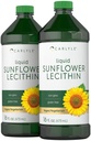 Carlyle Sunflower Lecithin Liquid 124; 16 oz 124; 2 Pack 12.4; Vegan, Vegetarian, Non-GMO, Soy Free, Gluten Free