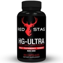 Red Stag Testosterone Booster Horny Goat Weed Complex with Maca Root Powder, Tribulus Terrestris, Saw Palmetto & Tongkat Ali Powder Maid Enhancement - 60 Capsules