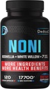 20: 1 Capsules Noni 17700mg - Tambahan untuk Imune, Muscle & Ditraffic Dukungan -10in1 Ditambahkan Boswellia, Elderberry, Turmeric, Ginger & More - 120 Vegan Capsules, Non-GMO & Gluten- Free