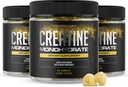 Creatine Monohydrate - Gummies with Lemon Flavor (90 Count (Paket 3)))