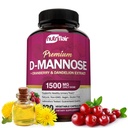 NutriFlair D-Mannose 1200 mg, 120 Capsules - dengan Ekstrak Cranberry dan Dandelion - Natural Track Kesehatan UTI Alami - Best D Mannose Powder