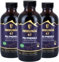 Immunia 67 Polyphenol - Elderberry Konsentrasi & Antioksidant Buah. Suplemen antioksidan premium dengan 67 Polyphenol (Anthocanin, Quercetin, Reveratrol, dll) Persediaan 24 hari per Botol (3- Pack)