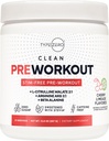 Tipe Zero Ultra Clean Stim Free Pump Pra Workout + Nitric Oxide Booster (Cherry Limeade) - Non Stimulating dan Caffeine- Bebas untuk Pria & Perempuan