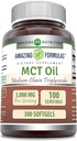 Amazing Formulas MCT Supplemen 124; 1000 Mg per Serving 12.4; Softgels 124; Non-GMO 124; Gluten- Free 124; Dibuat di USA (1 Pack, 300 Count)