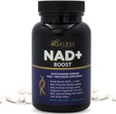 Suplemen NAD + tanpa usia untuk Perempuan & Pria 124; 300mg Nicolingamide Riboide Chloride 124; Tambahan Diet untuk Anti- Aging 124; Supports Energy, Focus, Stamina, Fat Metabolisme & Kognitive Fungsi - 90 Capsules