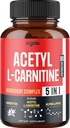 Acetyl L-Carnitine Suplemen - 2600mg 3 bulan - Dicampur dengan Alpha Lipoic Acid, Green Tea, Green Coffee Bean & Raspberry Ketones - Dukungan Kesehatan Memory & Otak, Non-GMO - 90 Vegan Capsules