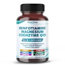 Benfotiamine dengan Magnesium & Koenzim Q10 - Mendukung Kesehatan Nerve, Wellness Cellular & Eye Health - Dibuat di USA- 150 Kapsul